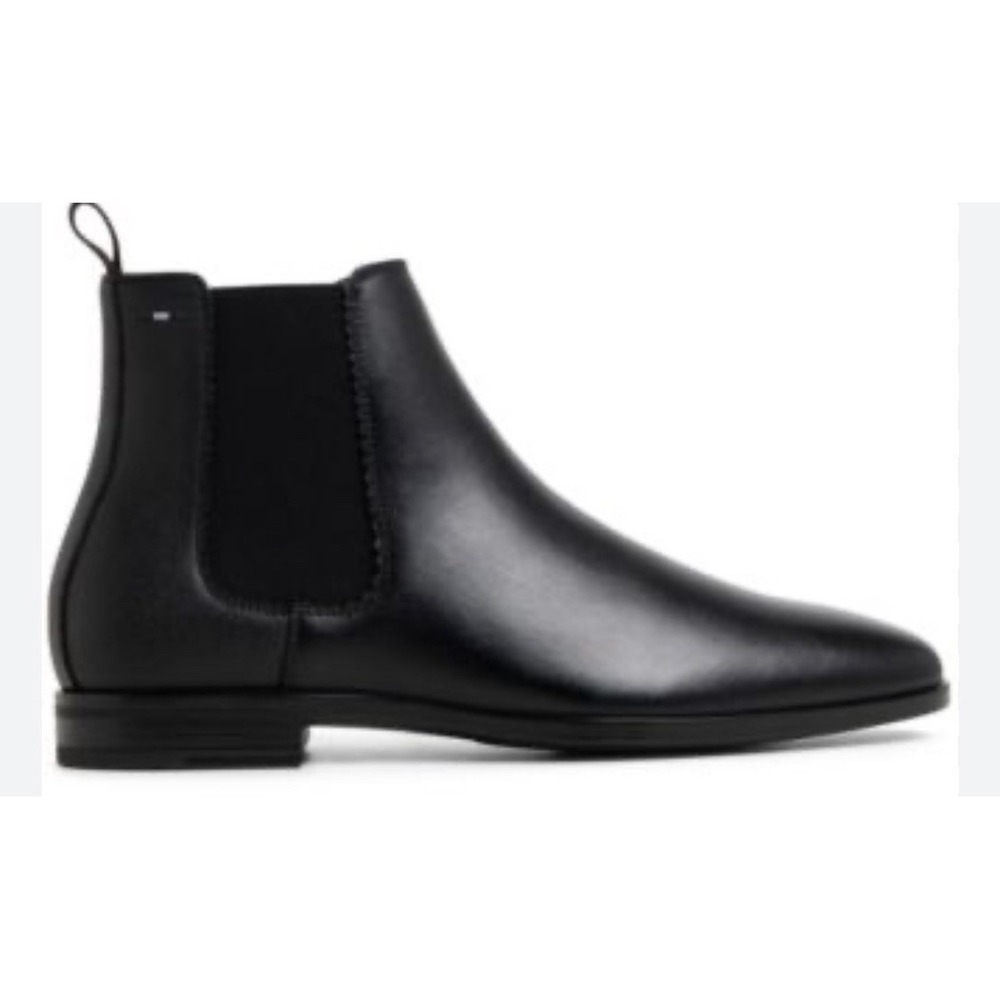 Ted Baker London Norwich-001 Chelsea Boots‎ Black Leather Men's Size 9.5